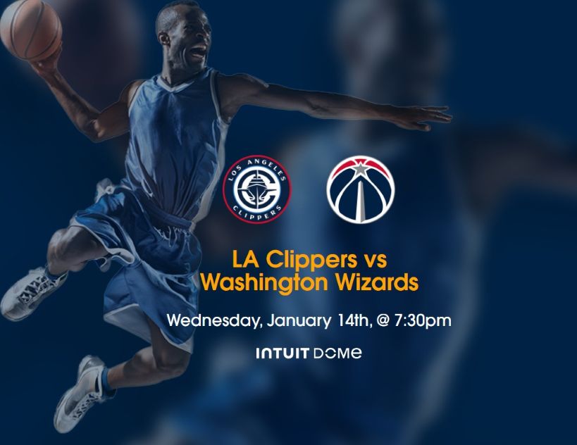 LA Clippers vs Washington Wizards Tickets Jan 14th, 2026