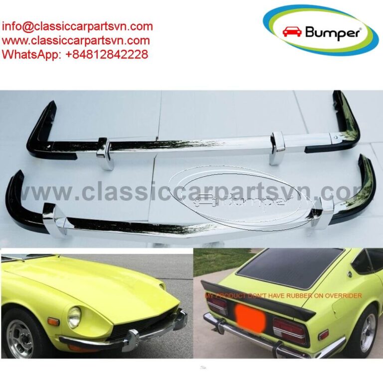 Datsun 240Z 260Z 280Z bumpers with rubber, with overriders