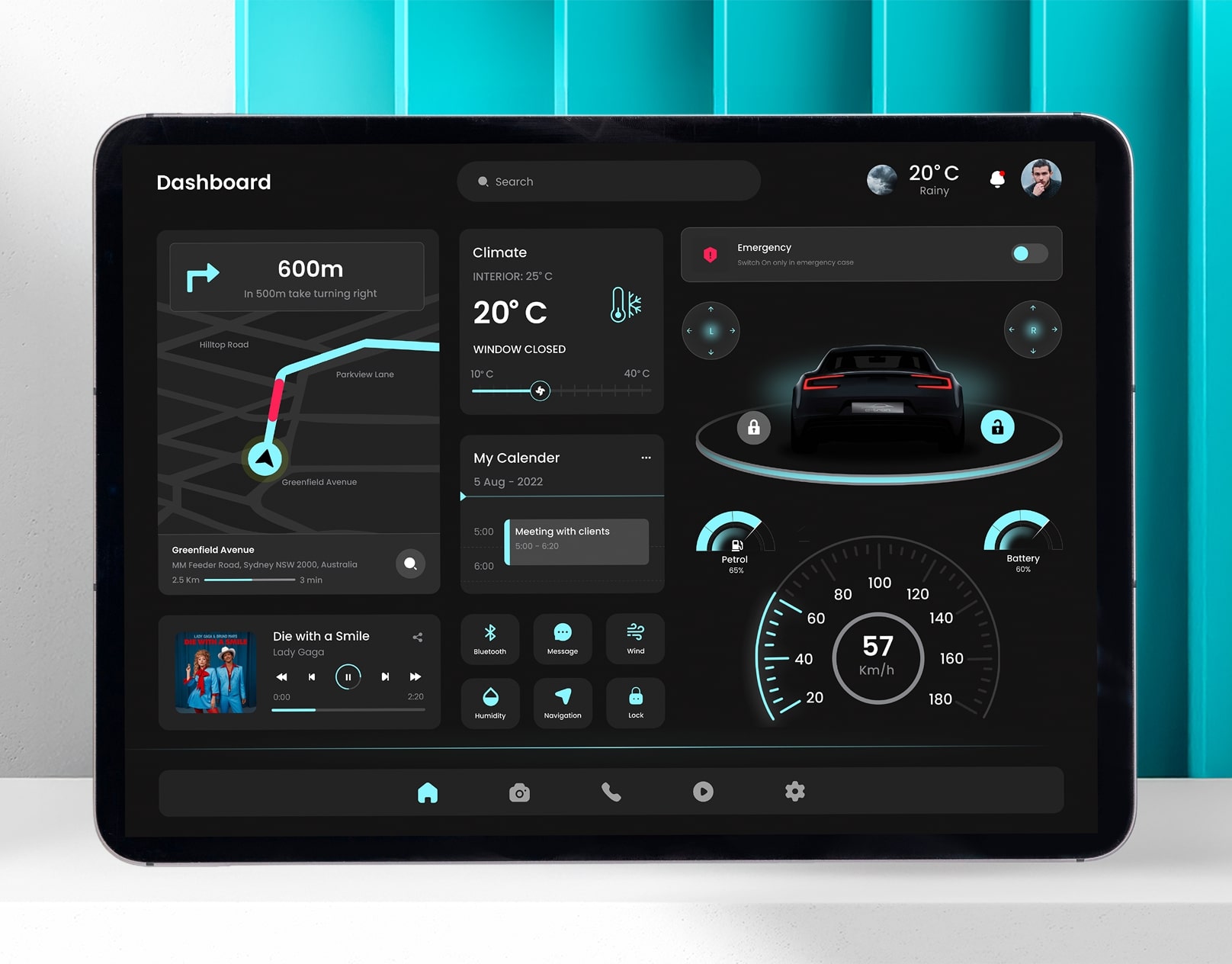 Modern Car Dashboard Design – Drive with Innovation